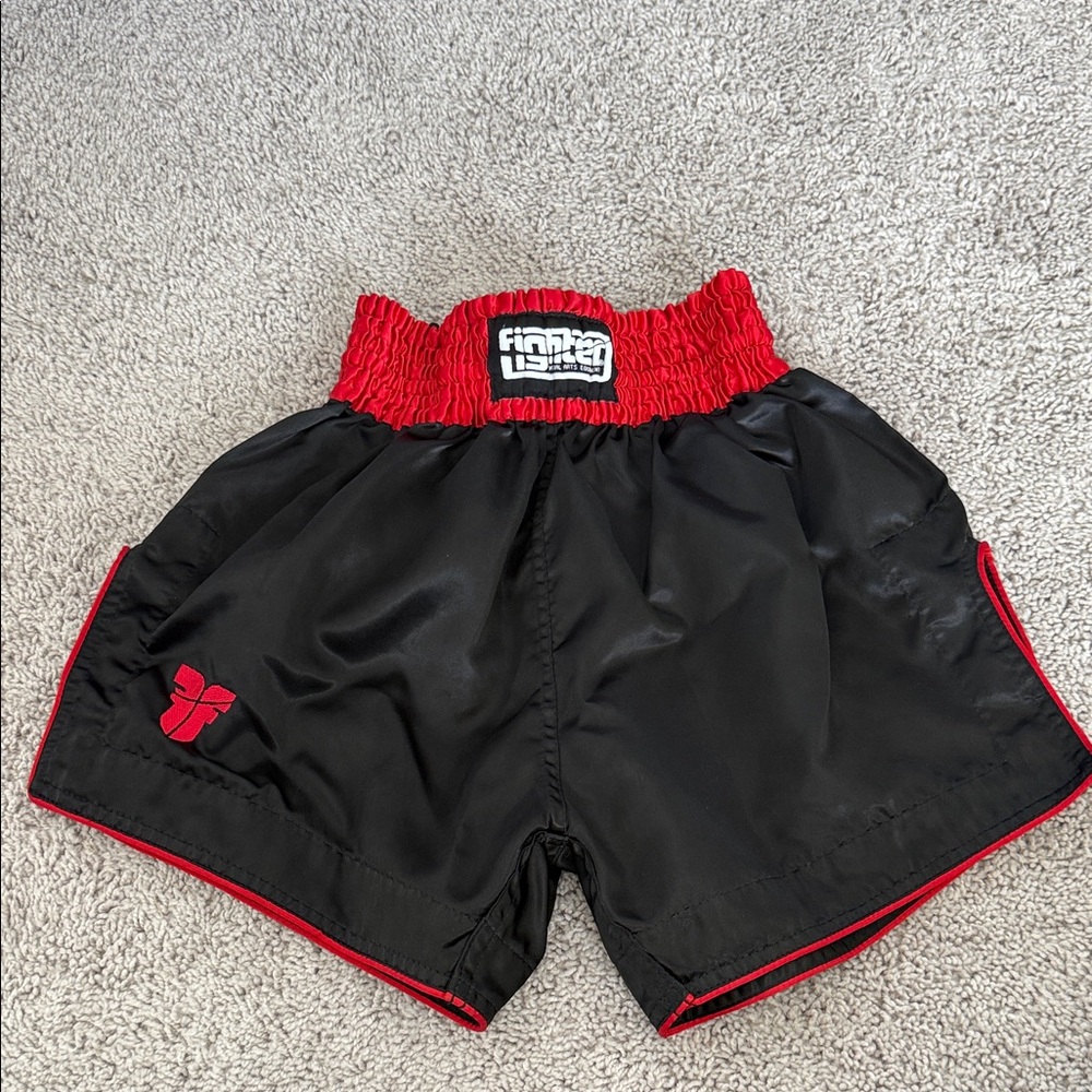 Black and Red Muay Thai Shorts